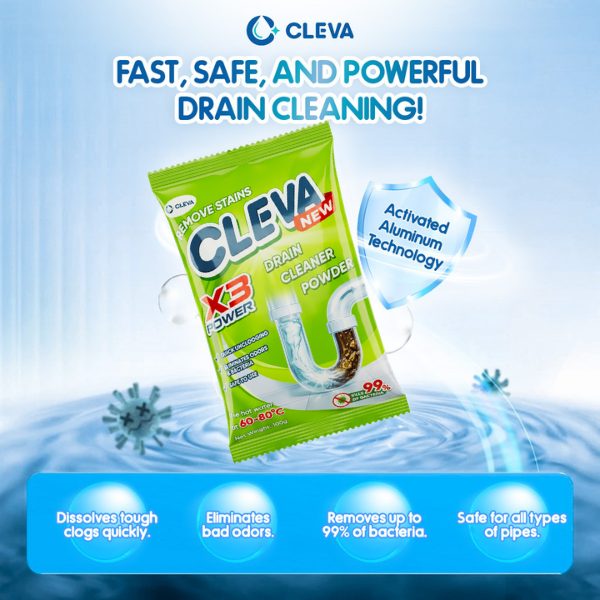 CLEVA X3 Drain Cleaner Powder sachet