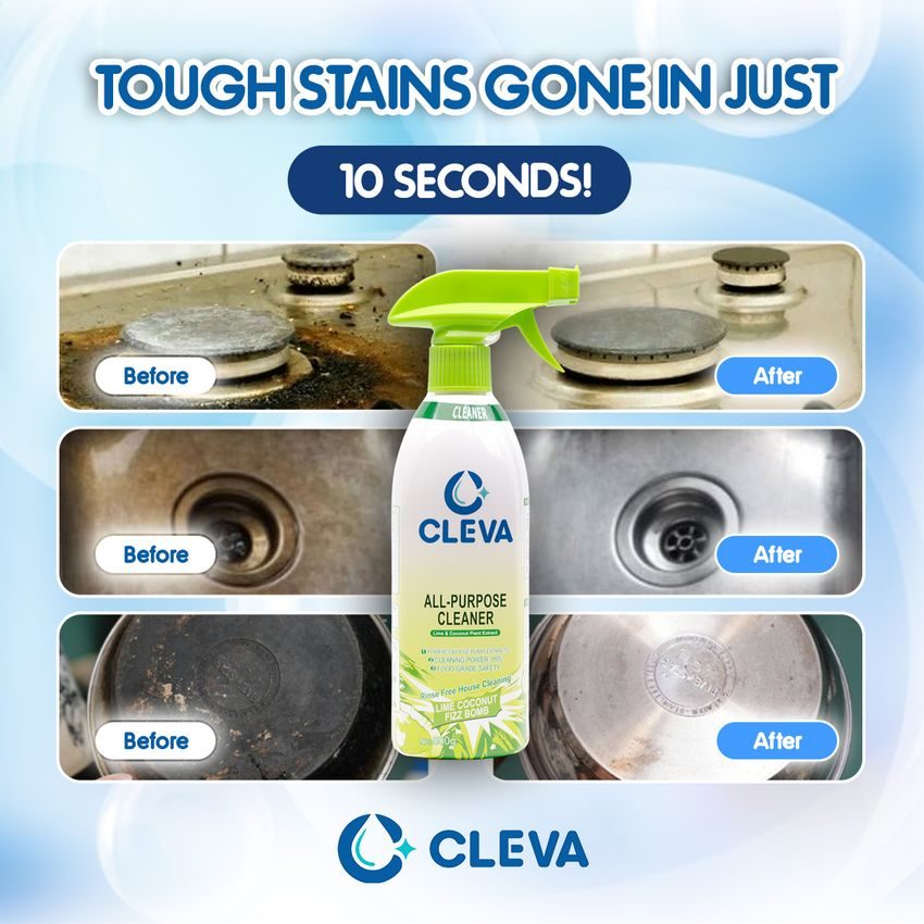 Tough stains gone in ten seconds