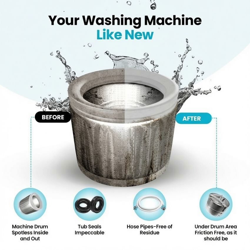Washing machine drum comparison