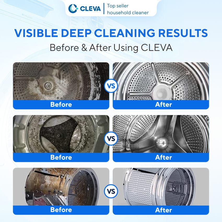 Visible deep-cleaning results before and after